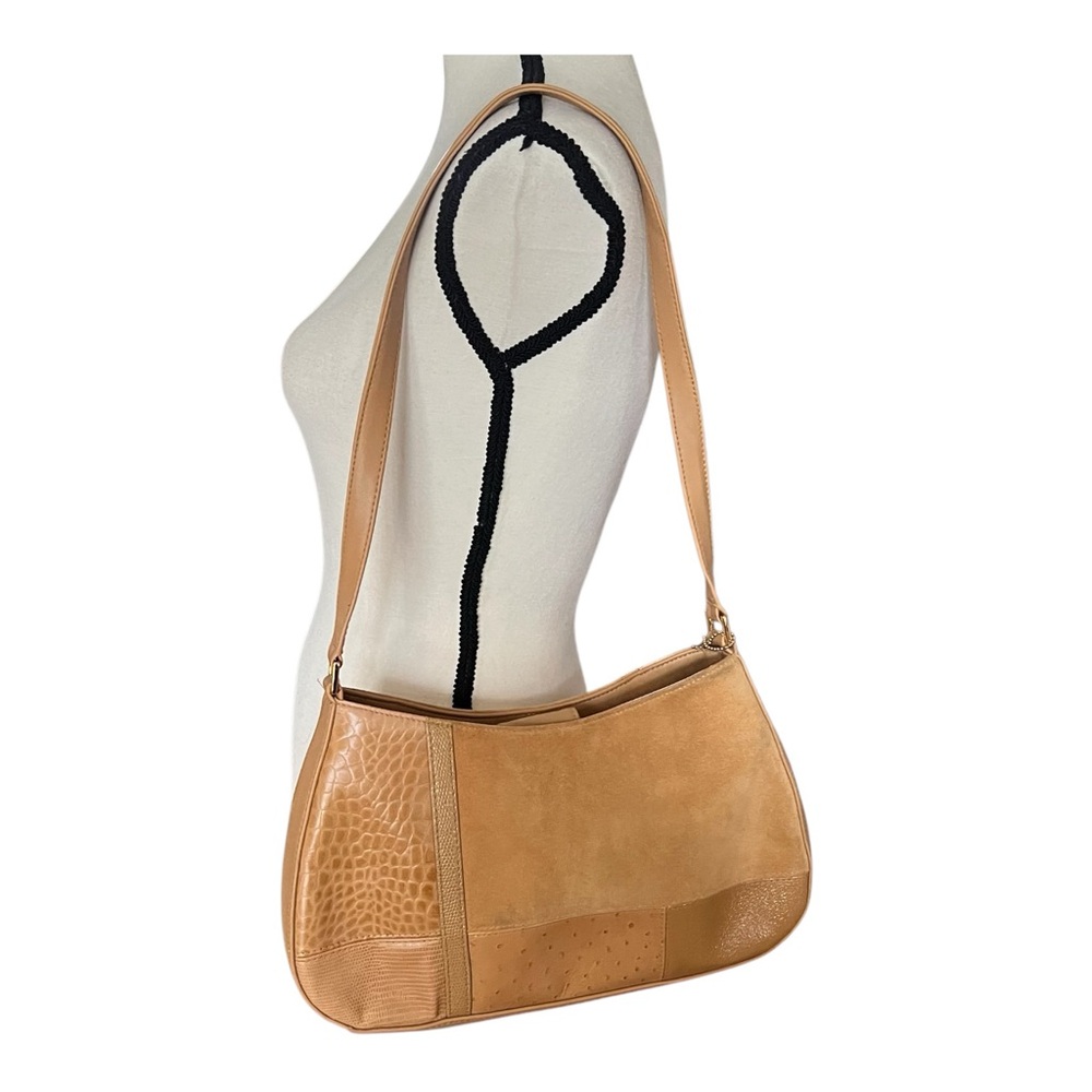 Giani Bernini Leather Patchwork Style Shoulder Ha… - image 3